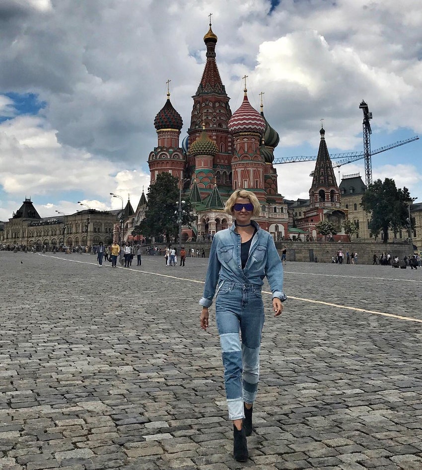 Полина Киценко на Красной площади июль 2017