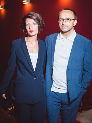 Анна Звягинцева и Андрей Звягинцев в Prada.
