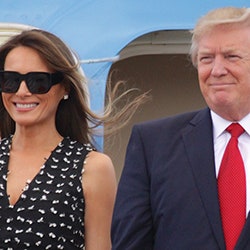 Меланья, Дональд и Иванка Трамп прилетели в Палм-Бич