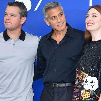 Венеция 2017: Мэтт Дэймон, Джордж Клуни и Джулианна Мур на фотоколле фильма «Субурбикон»