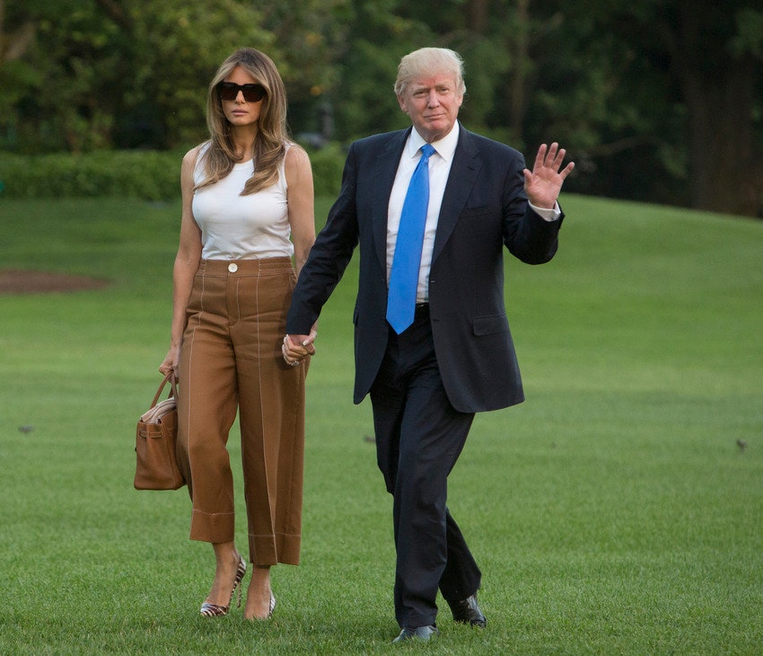 Меланья Трамп с сыном Бэрроном переехали в Белый дом фото семьи президента США
