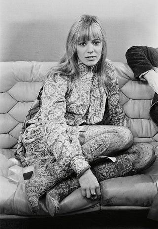 It girl модель и дизайнер Анита Палленберг 1971.