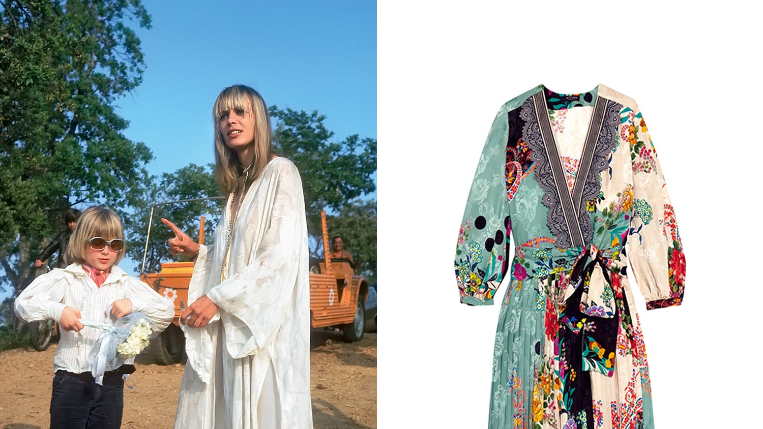 Платья и аксессуары в стиле 70х модные образы в память об Аните Палленберг