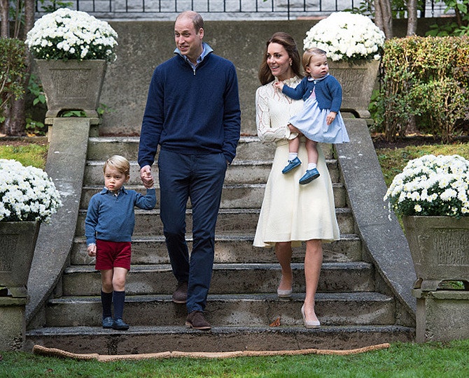 Неформальное фото принца Уильяма и герцогини Кэтрин с детьми для британского GQ