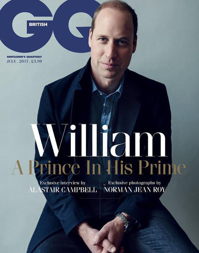 Принц Уильям на обложке июньского номера британского GQ