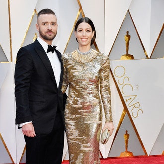 Джастин Тимберлейк и Джессика Бил на «Оскаре»-2017