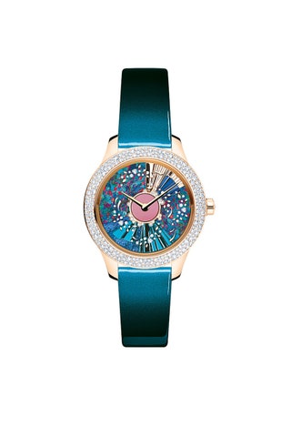 Часы Grand Bal Galaxie Grus из розового золота с опалом и бриллиантами Dior Horlogerie.