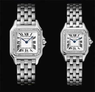 Часы Panthere de Cartier модели из белого золота с бриллиантами.