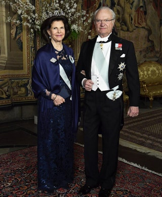 Королева Сильвия и король Карл XVI Густав.