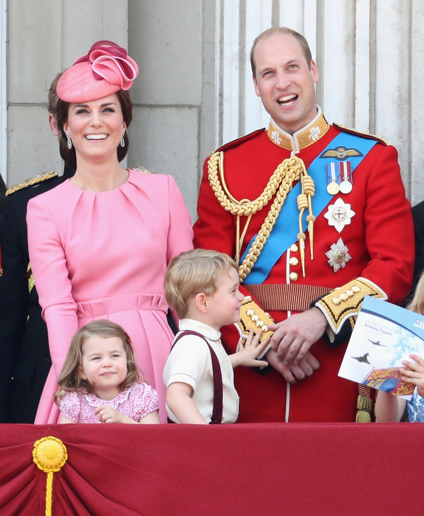 Герцогиня Кэтрин принц Уильям принцесса Шарлотта и принц Джордж