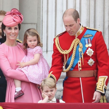 Королевская семья Великобритании на параде в честь Елизаветы II