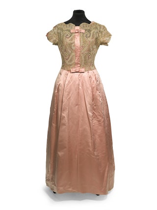 Розовое платье Victor Stiebel. 200300.
