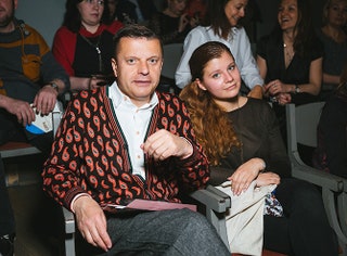 Леонид Парфенов с дочкой Марией.