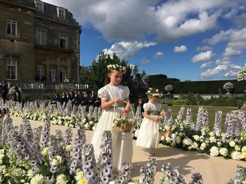 Хан Ева вышла замуж за Алекса ван дер Зваана фото со свадьбы в английском замке Luton Hoo