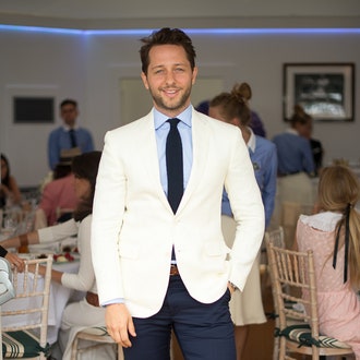 Дерек Бласберг, Поппи Делевинь и другие в лаунже Ralph Lauren на Wimbledon