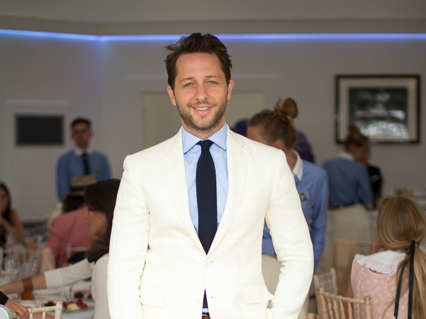 Дерек Бласберг, Поппи Делевинь и другие в лаунже Ralph Lauren на Wimbledon