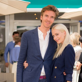 Дерек Бласберг, Поппи Делевинь и другие в лаунже Ralph Lauren на Wimbledon