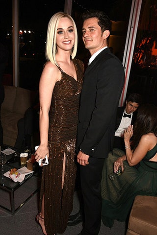 Кэти Перри и Орландо Блум на «оскаровской» вечеринке Vanity Fair.