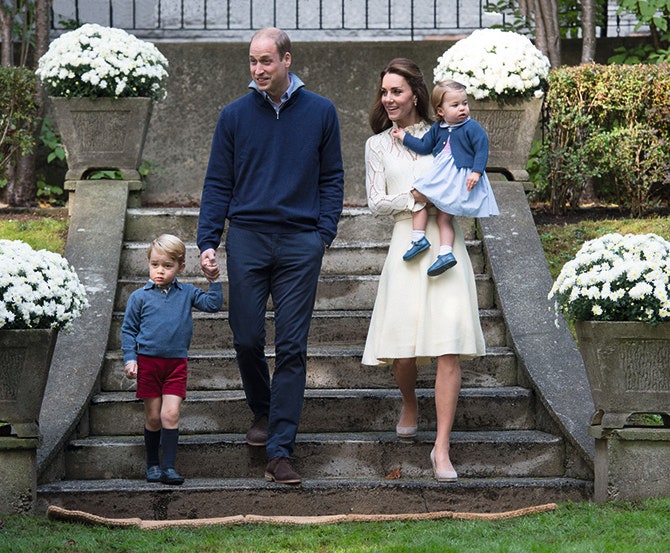 Принц Уильям и герцогиня Кэтрин с детьми — Джорджем и Шарлоттой