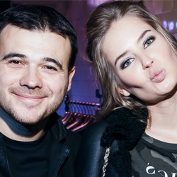 Эмин Агаларов и Алена Гаврилова на фэшн-вечеринке в Москве