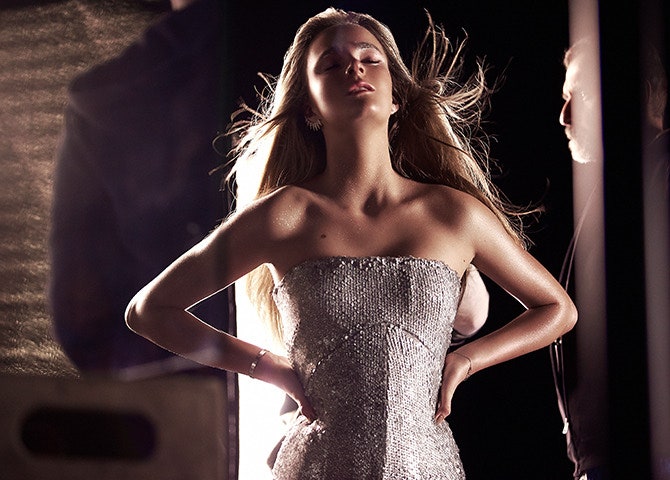 Арина Кузьмина в рекламной кампании Chapurin Haute Couture