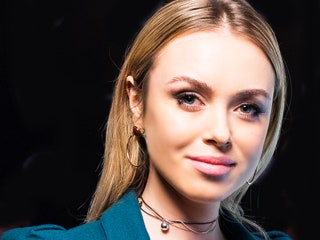 Ксения Сухинова на открытии московского этапа Гран-при по шахматам