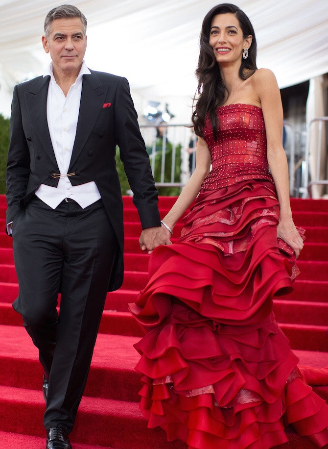 Джордж и Амаль Клуни на Балу Института костюма в НьюЙорке