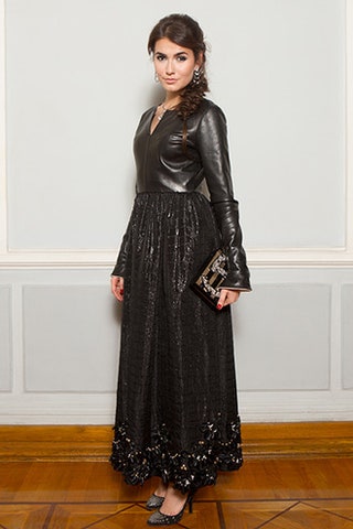 Анастасия Гомиашвили в Chanel Metiers dArt Paris in Rome.