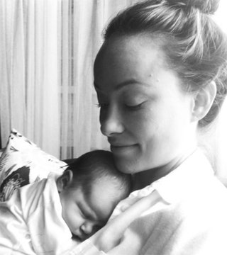 Оливия Уайлд с новорожденной Дейзи Жозефин Судейкис.