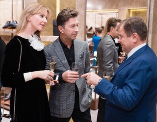 Валерий Сюткин с женой Виолой и Игорь Бутман.