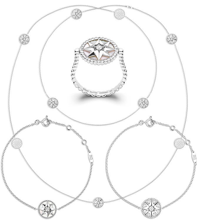 Dior Rose des vents коллекция украшений с восьмиконечной розой ветров | Tatler