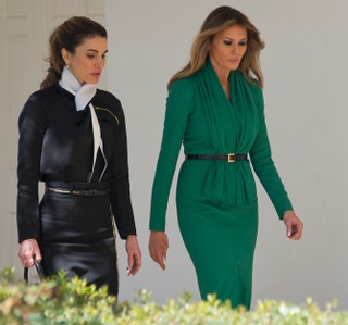 Королева Иордании Рания и Меланья Трамп.