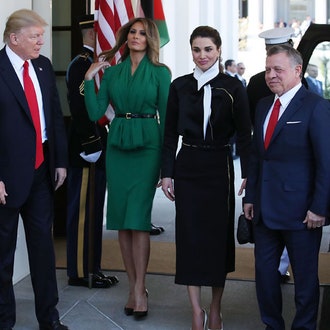 Безупречные леди: Меланья Трамп принимает в гостях королеву Ранию