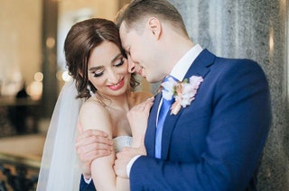 Анастасия Солтан в день свадьбы с Алексеем Плотниковым.