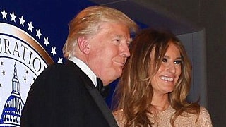 Дональд Трамп его жена Меланья и дети на ужине перед инаугурацией в Белом доме | Tatler