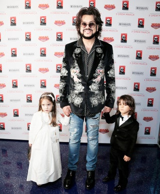 Филипп Киркоров с дочерью АллойВикторией и сыном Мартином.