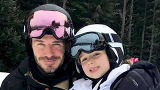 Дэвид и Виктория Бекхэм с детьми фото на горнолыжном курорте Уистлер в Канаде | Tatler