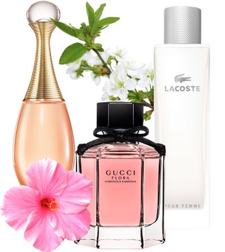 Аромат J'Adore in Joy от Dior лимитированный аромат Flora Gardenia от Gucci и аромат Pour Femme Eau de Parfum Legere от...