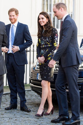Принц Гарри герцогиня Кэтрин и принц Уильям.