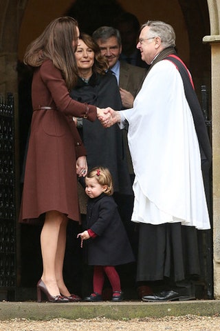 Герцогиня Кэтрин и принцесса Шарлотта.