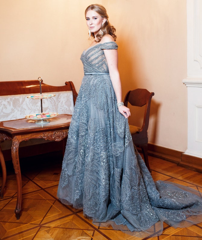 Елизавета Мамиашвили в платье Elie Saab Haute Couture