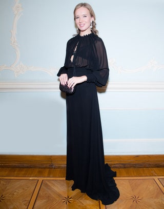 Ида Кехман в платье Saint Laurent.