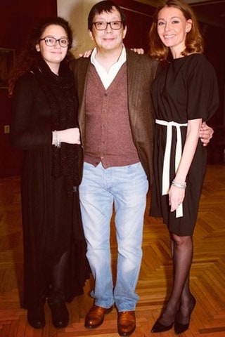 Егор Кончаловский и Любовь Толкалина с дочерью Машей.