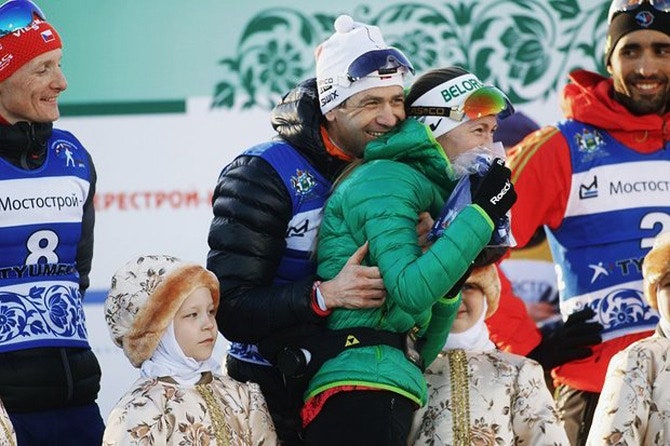 УлеЭйнар Бьорндален и Дарья Домрачева