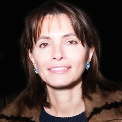 Анна Брострем на коктейле в бутике Fendi в Столешниковом переулке