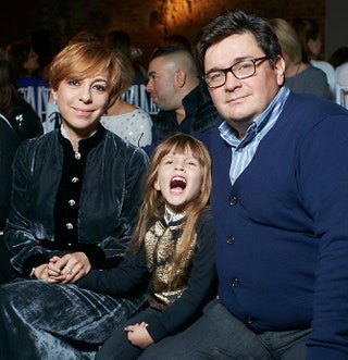 Марианна Максимовская с мужем Василием Борисовым и дочерью Евгенией.