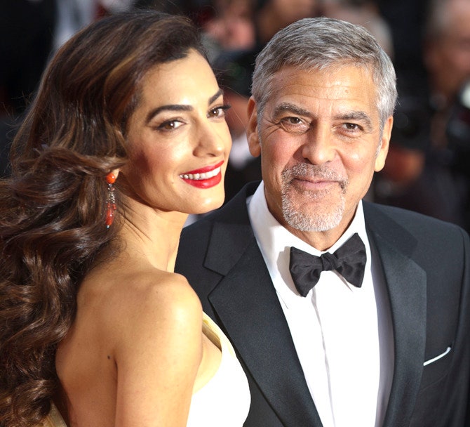 Амаль и Джордж Клуни на премьере в Каннах