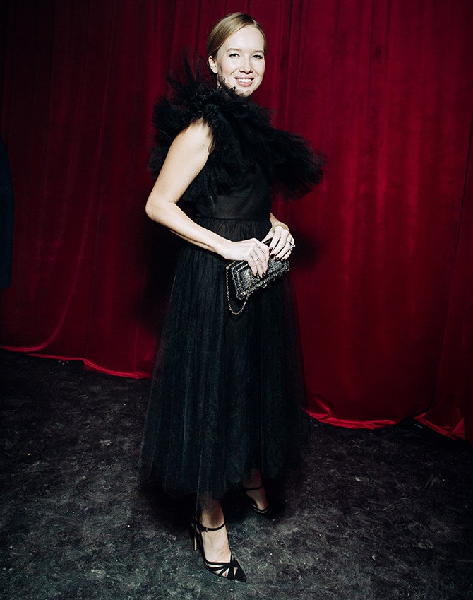 Фото беременной Иды Кехман на вечеринке Valentino в бутике в Третьяковском проезде | Tatler