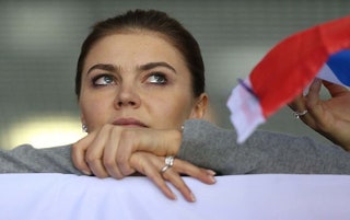 Алина Кабаева на Олимпийских играх в Сочи.