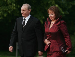 Владимир Путин с бывшей супругой Людмилой.